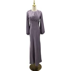 AW BRIDAL SZ 2 XS purple haze bridesmaid formal party maxi dress NEW 0B9
